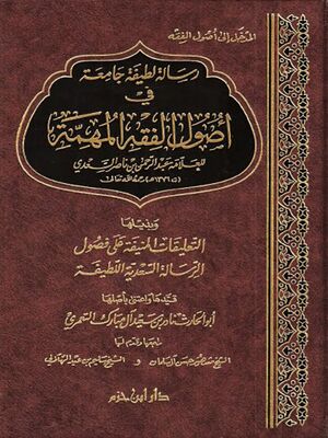 رسالة لطيفة جامعة في أصول الفقه المهمة