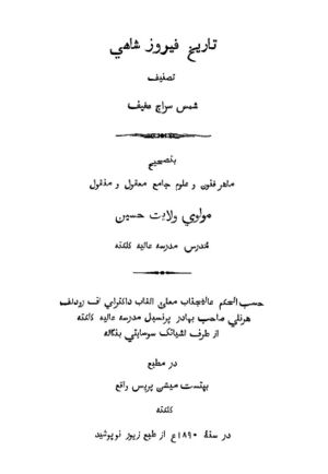 تاریخ فیروزشاهی (نسخه)